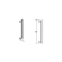 Brumberg LED Wallwasher, 93cm, 33W, IK08, CRI >80, IP66, titan / Glas transparent, 30°, RGBW