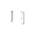 Brumberg LED Wallwasher, 115cm, 44W, IK08, CRI >80, IP66, titan / Glas transparent, 10|40°, 3000K
