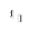 Brumberg LED Wallwasher, 39cm, 21W, IK08, CRI >80, IP66, titan / Glas transparent, 30°, 6000K
