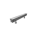 LED Wallwasher, 63,5cm, 63W, IK08, CRI >80, IP66, titan / Glas transparent, 30°, 3500K