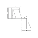 Brumberg outdoor wall luminaire MEGERA switchable LED IP54, grey 