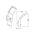 Brumberg LED Außenwandleuchte mit Bewegungsmelder FAGI, IP54, 230V AC, 50 Hz, 6W, 3000K, 440lm, graphit, schaltbar