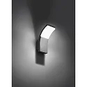 Brumberg LED Außenwandleuchte FAGI IP54, 6W, 3000K, 440lm, 230V, schaltbar, graphit