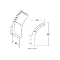 Brumberg LED Außenwandleuchte FAGI IP54, 6W, 3000K, 440lm, 230V, schaltbar, graphit