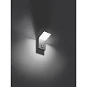 Brumberg Outdoor wall luminaire INO with motion detector, switchable LED IP54, graphite 