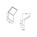 Brumberg Outdoor wall luminaire INO switchable LED IP54, graphite