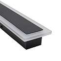 Brumberg LED Außenwandleuchte MASBATE, IP65, 3CCT, schaltbar, schwarz matt / opal, 60cm, 18W 3000/4000/6000K 380lm 110°