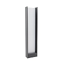 LED-Pollerleuchte AKIMISKI, IP65 IK04, 80cm, 20W 2700K 450lm 110°, schaltbar, inkl. Hausnummer-Set, anthrazit / opal