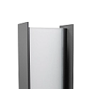 Brumberg LED-Pollerleuchte AKIMISKI, IP65 IK04, 80cm, 20W 2700K 450lm 110°, schaltbar, inkl. Hausnummer-Set, anthrazit / opal