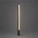 Brumberg LED-Pollerleuchte WOKAM, IP65 IK04, 80cm, 18W 3000K 790lm 120°, schaltbar, dunkelgrau / opal