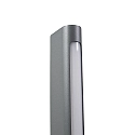 Brumberg LED-Pollerleuchte WOKAM, IP65 IK04, 80cm, 18W 3000K 790lm 120°, schaltbar, dunkelgrau / opal