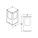 Brumberg LED Pollerleuchte KORRA IP54, 230V AC, 50 Hz, 7W, 3000K, 250lm, graphit, schaltbar