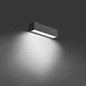 Brumberg LED Außenwandleuchte DARBEE, IP65 IK04, 25cm, Down, 230V AC, 9W 3000K 600lm 120°, schaltbar, graphitgrau / opal
