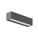 LED Wandanbauleuchte DARBEE, IP65, 230V AC, 50 HZ, 2x9W, 3000K, 1200lm, graphit, schaltbar