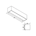 Brumberg LED Wandanbauleuchte DARBEE, IP65, 230V AC, 50 HZ, 2x9W, 3000K, 1200lm, graphit, schaltbar