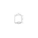 Brumberg Außenwandleuchte LIFOU, IP65, 1-flammig, 230V AC, 1x GU10 max. 10W, strukturschwarz