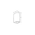Brumberg outdoor wall luminaire LIFOU 2 flames GU10 IP65, powder coated, black matt dimmable