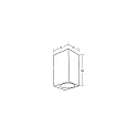 Brumberg outdoor wall luminaire LIFOU 2 flames, square GU10 IP65, powder coated, black matt dimmable