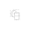 Brumberg outdoor wall luminaire LOMBOK GU10 IP44, powder coated, graphite grey dimmable