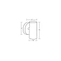 Brumberg outdoor wall luminaire LOMBOK GU10 IP44, powder coated, graphite grey dimmable