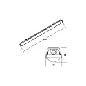 Brumberg LED Feuchtraum Wannenleuchte HUMID ONE PRO, 55W, 4000K, 7100lm, IP65, DALI dimmbar, grau