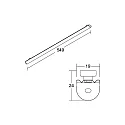 Brumberg LED-T5/T8-Sanierungs-Modul LINEO, IP20 IK02, 54.9cm, 700mA (exkl. BG), 13.5W 3000/4000K (CCT-Switch) 2079lm 130°, magnetisch