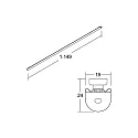 Brumberg LED-T5/T8-Sanierungs-Modul LINEO, IP20 IK02, 114.9cm, 700mA (exkl. BG), 21W 3000/4000K (CCT-Switch) 3249lm 130°, magnetisch