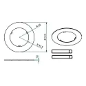 Brumberg Reduzierring mit Außen-Ø 12cm, Chrom