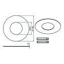 Brumberg Reduzierring mit Außen-Ø 18cm, Nickel matt