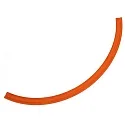 Colour ring set (3pc.) for surface luminaire SUNNY (BRUM-12209073) - changes indirect light from white to coloured light, amber