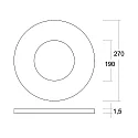 Brumberg cover KACIE MIDI / APOLLO MAXI round, black