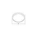 Brumberg Deko-Ring für Outdoor LED Decken-/Wandleuchte MAKIRA - Ø 35cm, Recycling-PC, gold, strukturiert