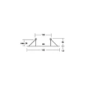 Brumberg Zubehör für Decken-Einbauleuchten - Reduzierring, Ø 14.5cm / innen Ø 6.8cm, DA Ring Ø 13cm, Stahl, schwarz