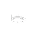 Zubehör für LED Einbau-Downlight MUNA MICRO - Vorsatz-Element mit abgehängtem Floatglas (teilmattiert), rund, weiß matt
