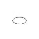 LED Pendelleuchte DEVON, Ringform, Ø 80cm, CRi >90, UGR <19, Matter dimmbar, 40W 3000K, strukturweiß