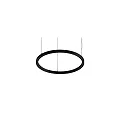 LED Pendelleuchte DEVON, Ringform, Ø 80cm, CRi >90, UGR <19, DALI-2 dimmbar, 40W 3000K, strukturschwarz
