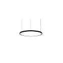 LED Pendelleuchte ANDROS IN, Ringform, Ø 80cm, CRi >90, UGR <22, DALI-2 dimmbar, 60W 3000K, strukturschwarz