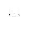 LED Pendelleuchte ANDROS IN, Ringform, Ø 120cm, CRi >90, UGR <22, Matter dimmbar, 90W 3000K, strukturschwarz