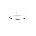 LED Pendelleuchte ANDROS OUT, Ringform, Ø 180cm, CRi >90, UGR <22, DALI-2 dimmbar, 130W 4000K, strukturschwarz