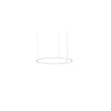 LED Pendelleuchte ANDROS IN/OUT, Ringform, Ø 80cm, CRi >90, UGR <22, Matter dimmbar, 60W 3000K, strukturweiß
