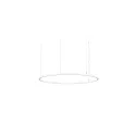 LED Pendelleuchte ANDROS IN/OUT, Ringform, Ø 120cm, CRi >90, UGR <22, Matter dimmbar, 90W 3000K, strukturweiß
