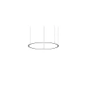 LED Pendelleuchte ANDROS IN/OUT, Ringform, Ø 120cm, CRi >90, UGR <22, Matter dimmbar, 90W 4000K, strukturschwarz