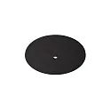 Akustik-Element SLENTIUM, GLATT, rund, Ø 59.5cm / innen Ø 6.8cm für Einbaustrahler (zentral), inkl. Abhängung, charcoal