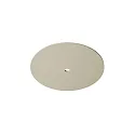 Akustik-Element SLENTIUM, GLATT, rund, Ø 59.5cm / innen Ø 6.8cm für Einbaustrahler (zentral), inkl. Abhängung, cream