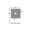 Brumberg acoustical element SILENTIUM (STRUCTURE) 89.5CM square, symmetrical, creme