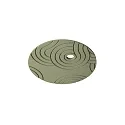 acoustical element SILENTIUM (STRUCTURE) 89.5CM round, asymmetrical, sage green