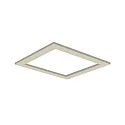 Akustik-Element SLENTIUM, quadratisch, 79.5 x 79.5cm / innen 60.2 x 60.2cm für LED Panel, inkl. Abhängung, cream