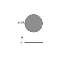 Brumberg acoustical element SILENTIUM (STRUCTURE) FOR BIRO40 / 10CM / 120CM round, grey