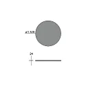 Brumberg Akustik-Element SILENTIUM für LED Pendel-Ringleuchte DEVON (Ø 120cm / 3.5cm, direkt ), GLATT, rund, Ø 112cm, sage