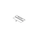 Brumberg Stabilisierungsplatte für 1-Phasen- / 3-Phasen-Stromschienen, Länge 12cm, Alu matt